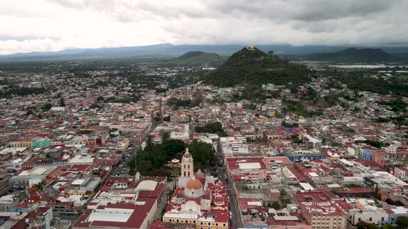 Rotational view of Atlixco in Puebla