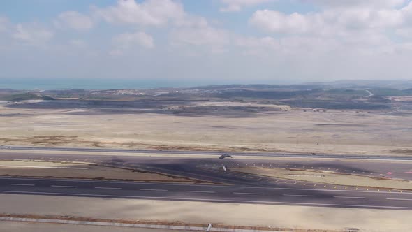 Aviation Festival Parachute Landing Aerial View