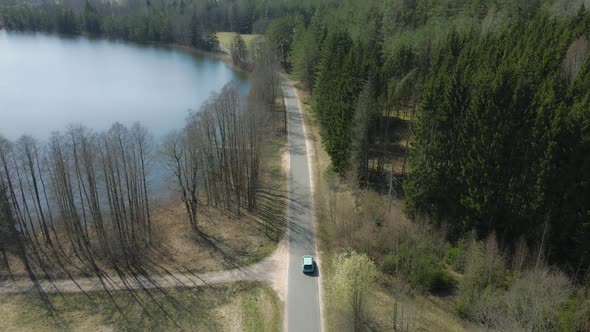 Electric Vehicle In The Countryside