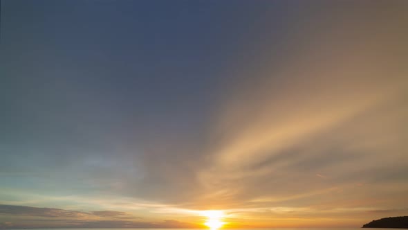 Time Lapse Sky At Sunset