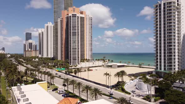 Aerial Video Fortune Chateau Development Lot Sunny Isles Beach Fl