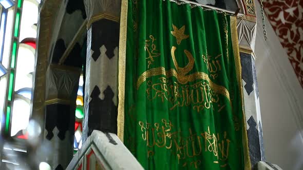 Istanbul Ottoman Cinili Mosque Interior Minber