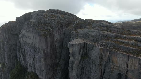 Drone Flight near the Preikestolen