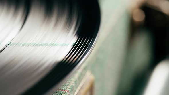 Vinyl Record Closeup