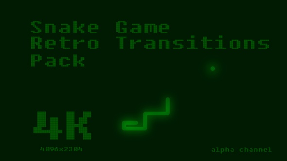 Snake Game Retro Transitions Pack