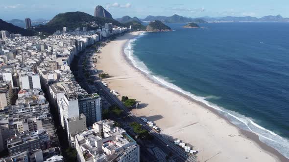 Summer travel at Rio de Janeiro Brazil. Landmark of coast city. Tropical travel