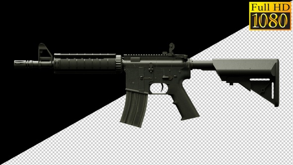 Rifle, Weapons, Guns On Alpha Channel Loops V1
