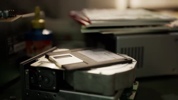 Old Computers From the 80s in an Abandoned Computing Center alt