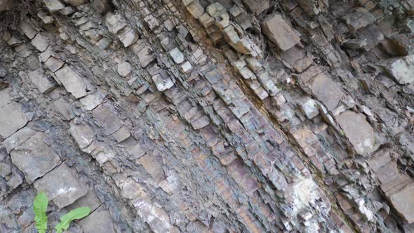 Raw Layered Rock Texture Stone Closeup