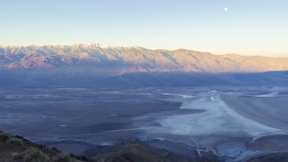 Dante's View at Sunrise. Death Valley, California, USA