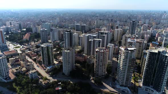 City Buildings Aerial View