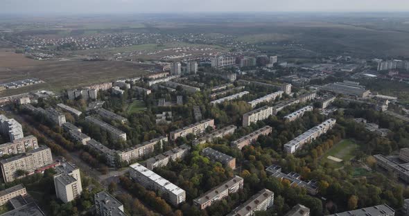 Densely Populated City With Its Infrastructure