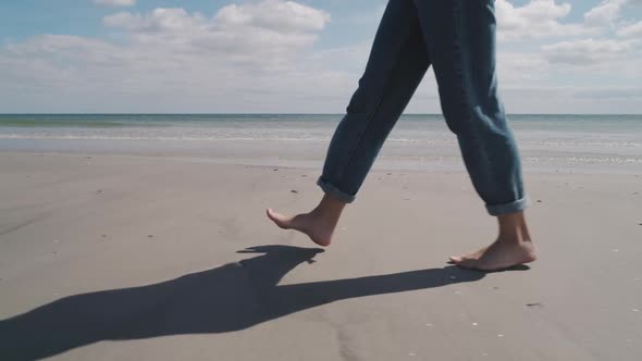 Walking On Beach