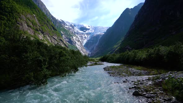 Nature Norway Glacier Kjenndalsbreen