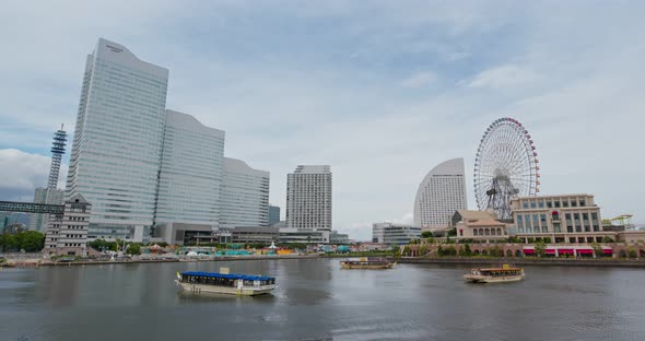 Yokohama city skyline