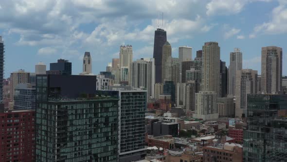 Flyover Downtown Chicago