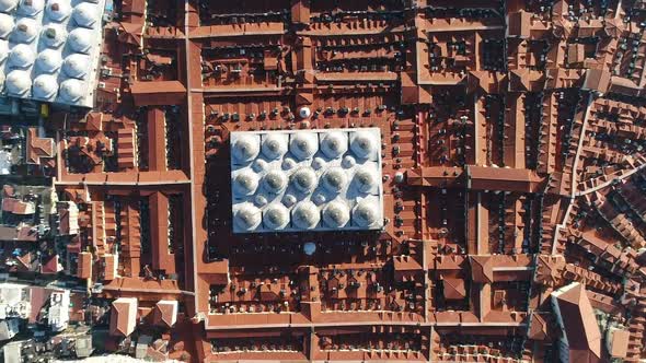 Grand Bazaar Roofs Istanbul Top View 