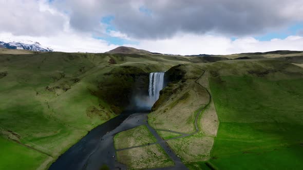 Beautiful Icelandic Nature During Summer Time and Sunny Weather