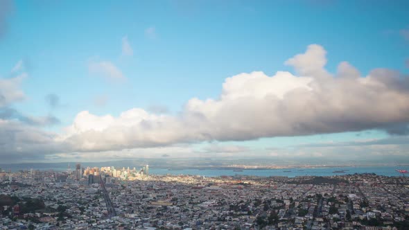 Morning Clouds Over San Francisco Time Lapse