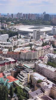 Kyiv Ukraine Aerial View of the City