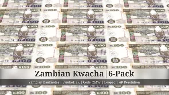 Zambian Kwacha | Zambia Currency - 6 Pack | 4K Resolution | Looped