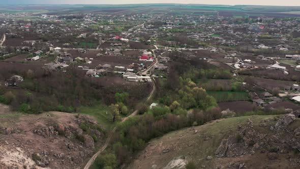 Gorge Between Two Toltres Near the Trinca Village Moldova