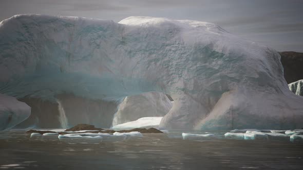 Many Melting Icebergs in Antarctica