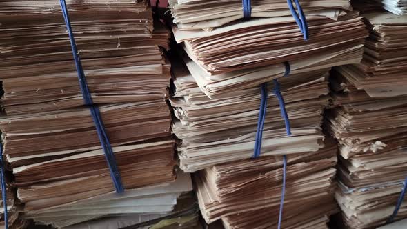 Old Parchment Papers Stacked