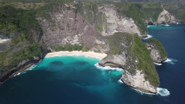 Aerial View of Kelingking Beach