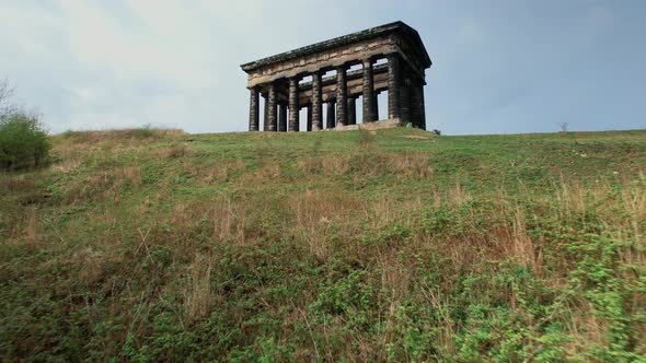 View From The Hillside Of Old Penshaw Monument Built In Sunderland, United Kingdom To Commemorate Th