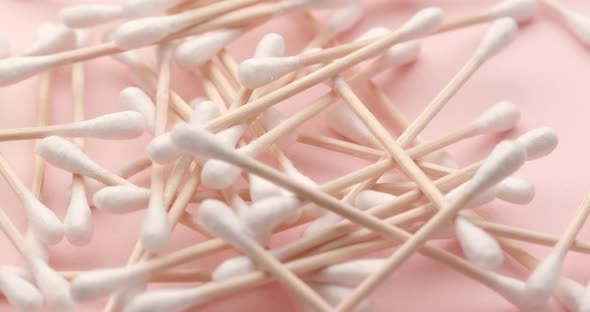 Heap of Cotton swab in spinning