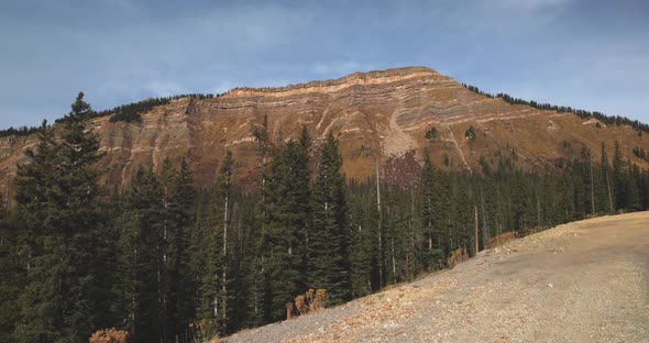 Walking gimbal video with Colorado mountain in background.