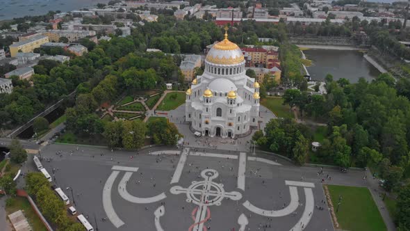 Drone View of the Saint Petersburg Attractions