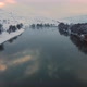 Aerial view of the river in winter time - VideoHive Item for Sale