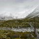 Mountain Scenery with Hanging Bridge at Hooker Valley Track - VideoHive Item for Sale
