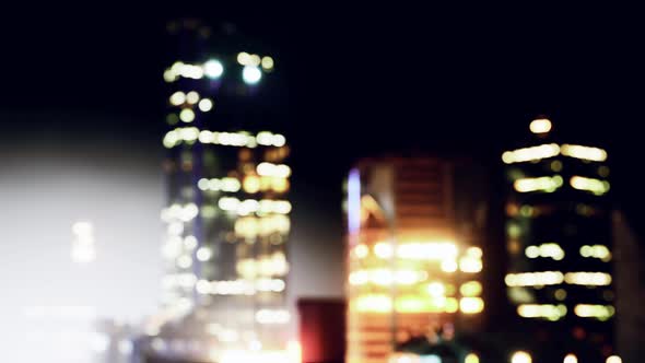 Defocused Background of City Night Light Blur Bokeh alt