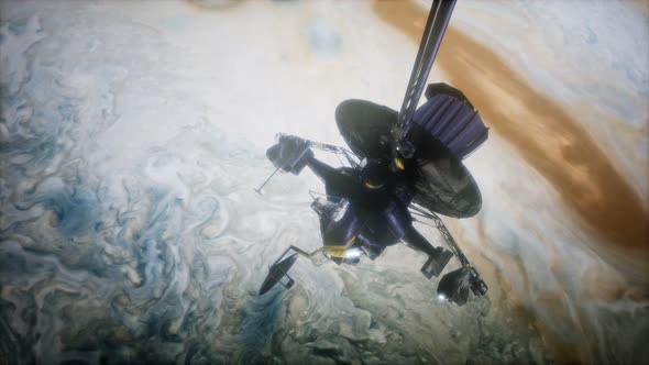 Galileo Spacecraft Orbiting Jupiter alt