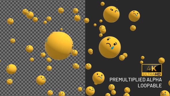 3D Crying Emojis