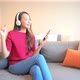 Woman use smart phone for listen music - VideoHive Item for Sale