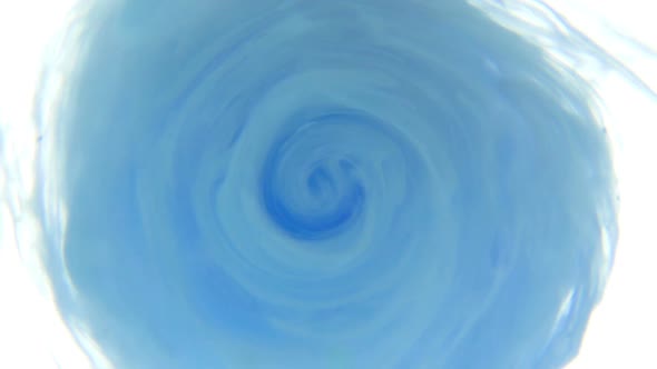 Blue Paint Spinning