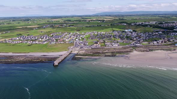 Aerial View of Inishcrone Enniscrone in County Sligo Ireland