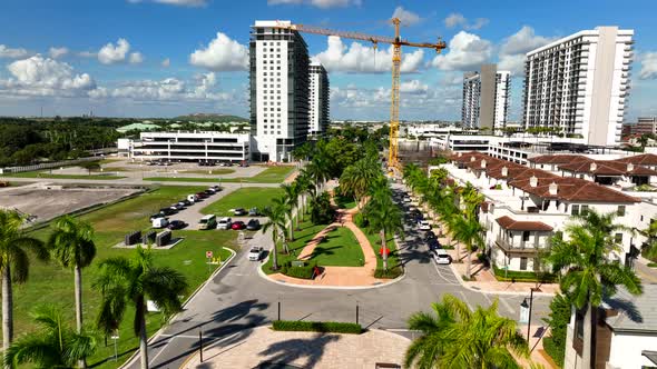 58th Avenue Doral Miami Shot With Aerial Drone