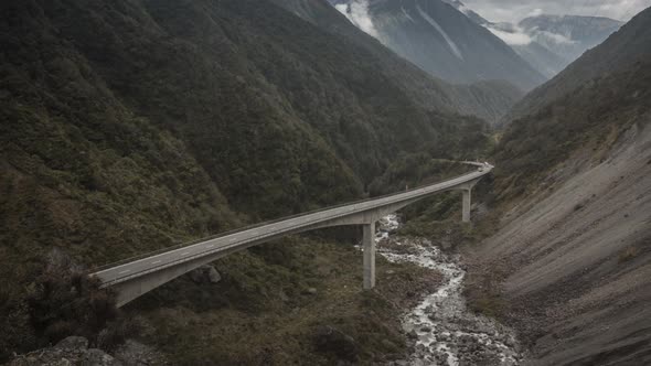 Arthurs Pass bridge timelapse