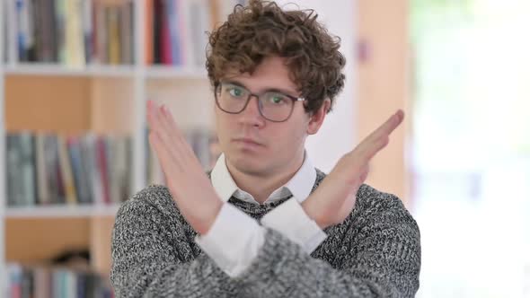 Portrait of Young Man No Gesture By Crossed Arms