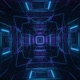 Geometric moving tunnel sci art 3d render illustration - VideoHive Item for Sale