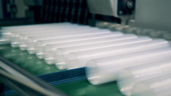 Plastic Cup Production Line at a Modern Plastic Manufacturing Plant