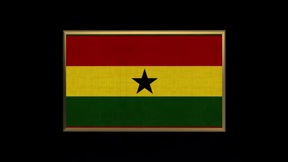 Ghana 3D Flag