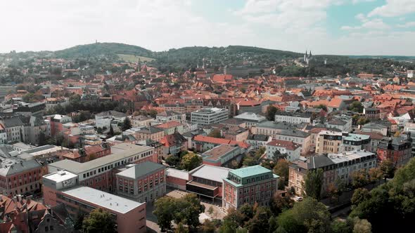 Bamberg in Summer Season, Germany. View From Drone