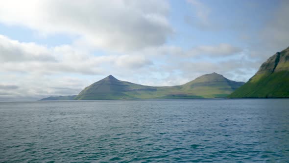 Ferry Arriving to Kalsoy Island