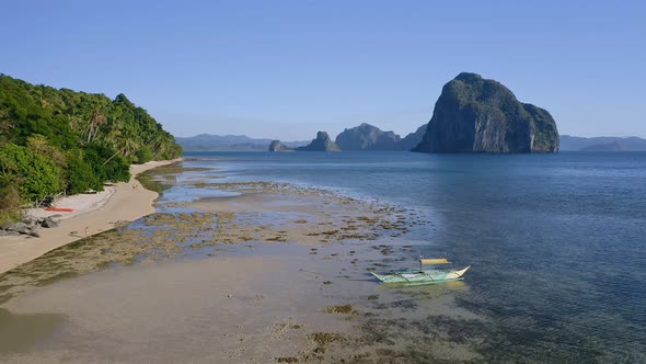 Aerial View of El Nido Palawan Philippines